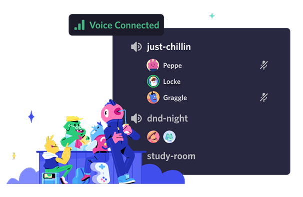Image with diferent channels on Discord