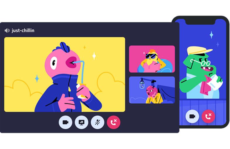 Image with diferent channels on Discord